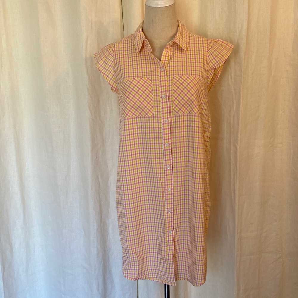 BCBGeneration Seersucker Shirt Dress